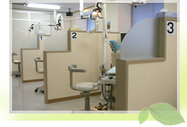 石巻市 東松島市の森歯科医院の診療室